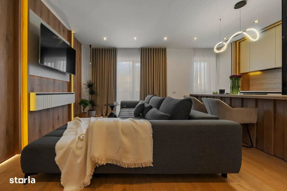 Bloc finalizat, 3 camere lux, 2 bai, laundry room + terasa 56 mp!