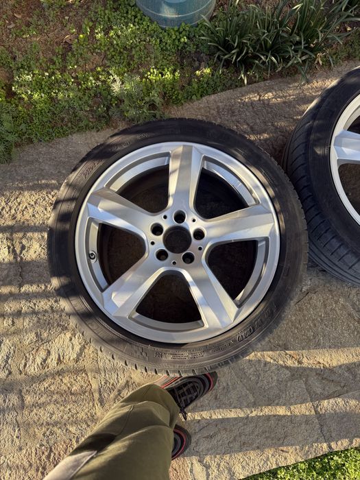 4 броя 18’’ оригинални джанти спорт пакет + летни гуми за мерцедес