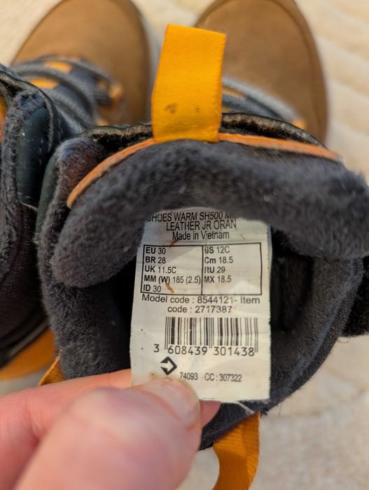 Ghete piele impermeabile, zăpadă  Decathlon