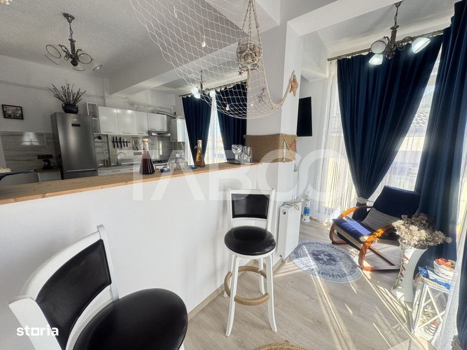 Apartament mobilat si utilat cu 3 camere 2 bai 62 mpu Doamna Stanca