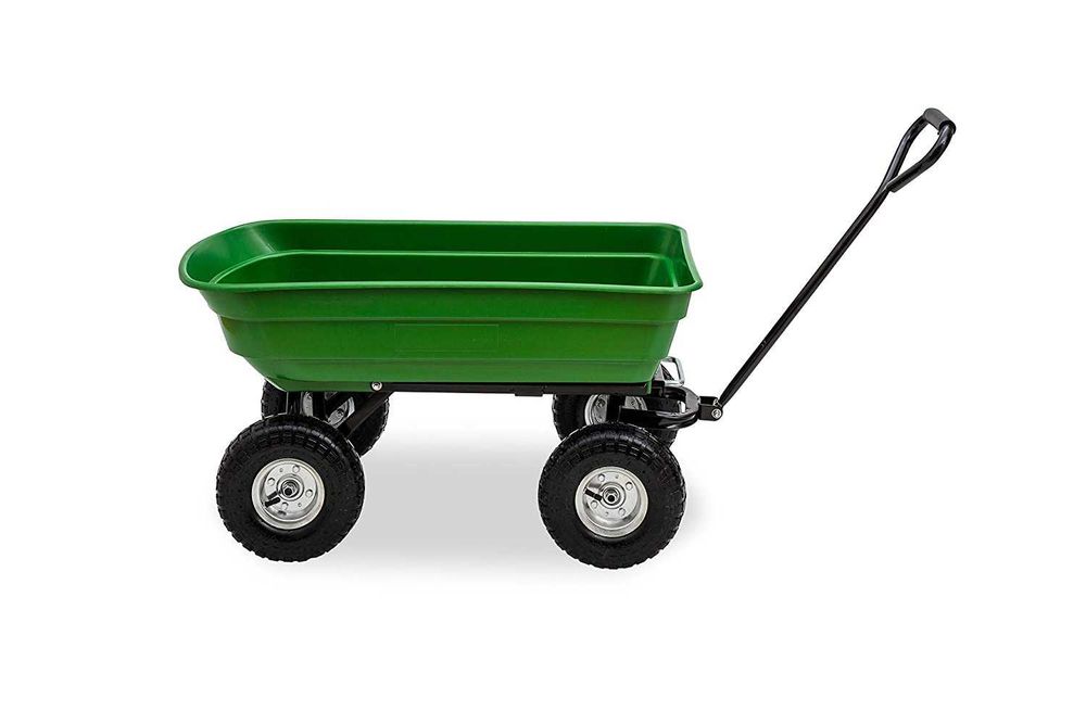 Cărucior de grădină, roabă cu funcție de basculare până la 250 kg