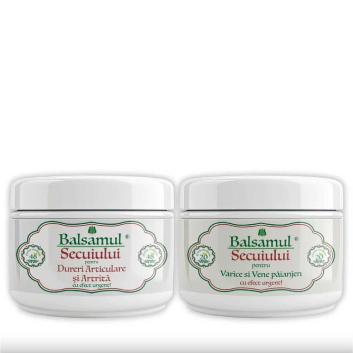 Balsam Varice 20 plante 250ml & Dureri Articulare 48 plante 250ml
