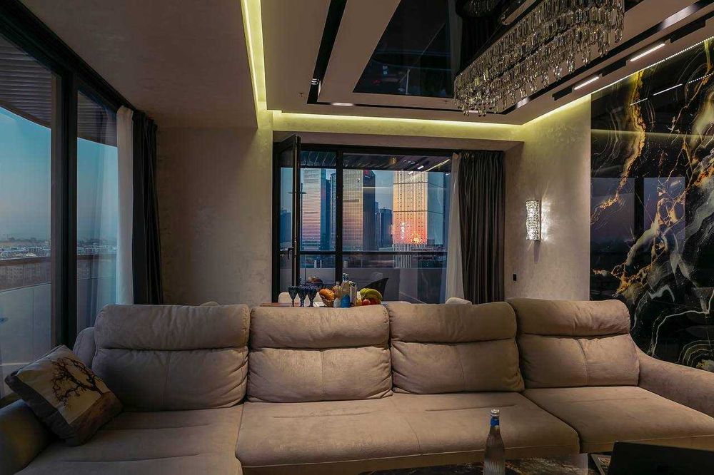 Современная квартира с панорамным видом на Tashkent City, NRG U Tower