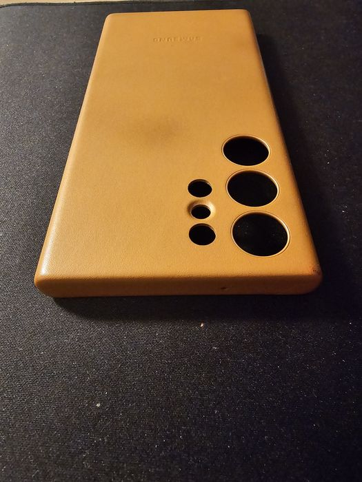 Husa originala Samsung Galaxy S23 Ultra Leather Case - din piele maro