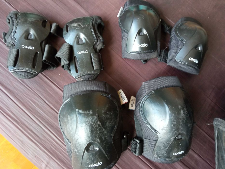 Ролери Spokey регулируеми - 31-34 номер + сет протектори и раница