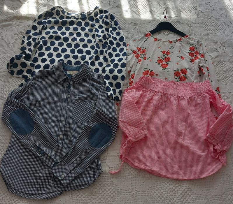 Дамски ризи H&M размер M и тренчот Guess