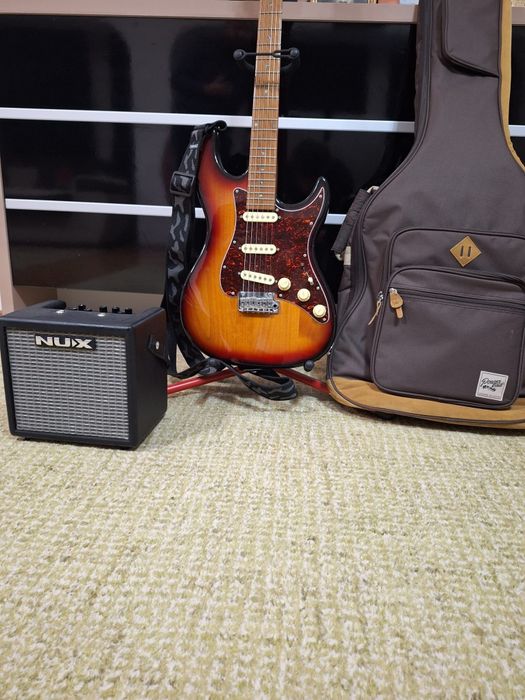 Chitara electrica Sire Larry Carlton S7+Amplificator Nux Mighty 8 BT