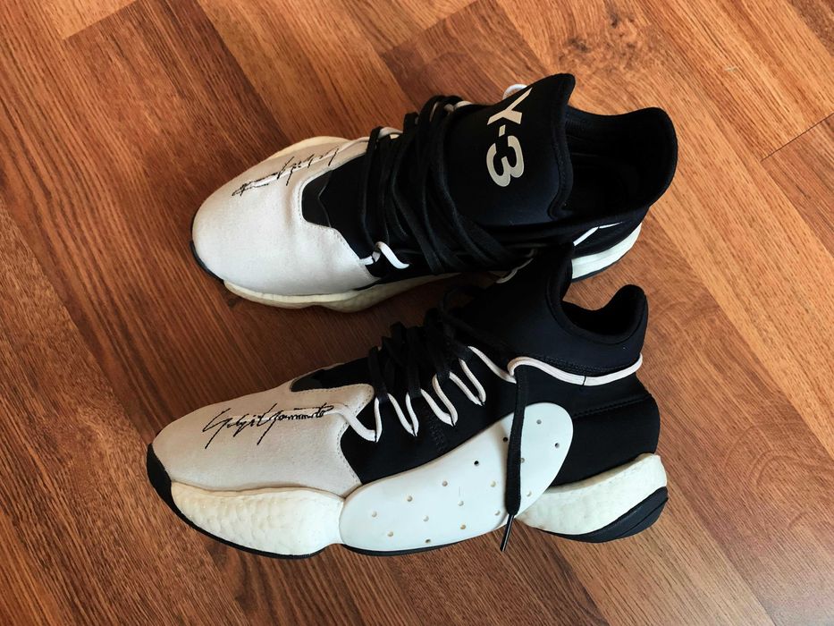 Adidas Y3 BYW Bball "White/Black" by YOHJI_Marime 44_ ORIGINALI
