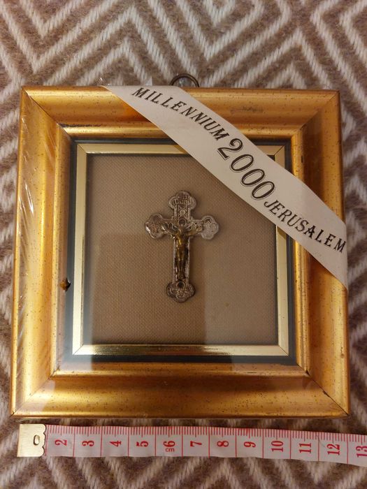 Cruciulita argint Ierusalim/cal sculptat/tablouri cupru/Vostell/lampi