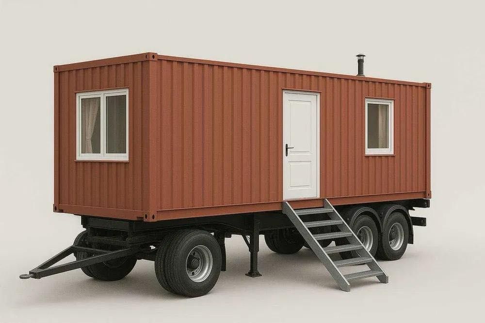 Модульный дом на колесиках/контейнер На колесиках