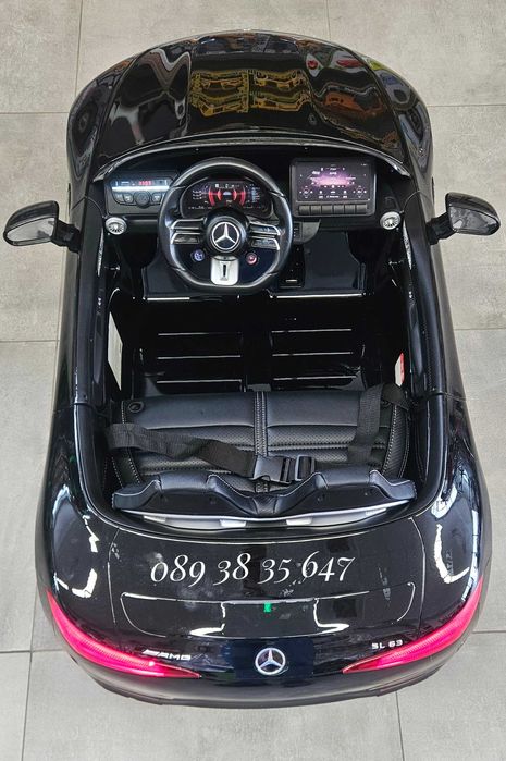 ТОП ЦЕНА!НОВО!Акумулаторна кола Mercedes SL63 AMG с 12V,меки гуми,BT