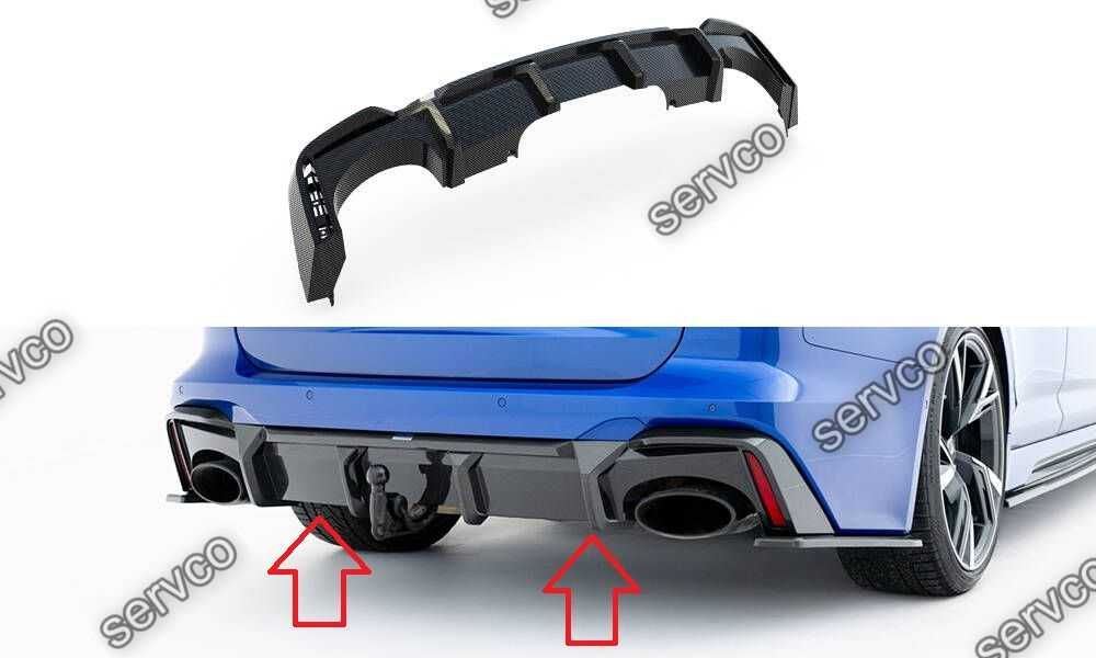 Difuzor bara spate Audi RS6 / RS7 C8 2019-2023 v25 - Maxton Carbon