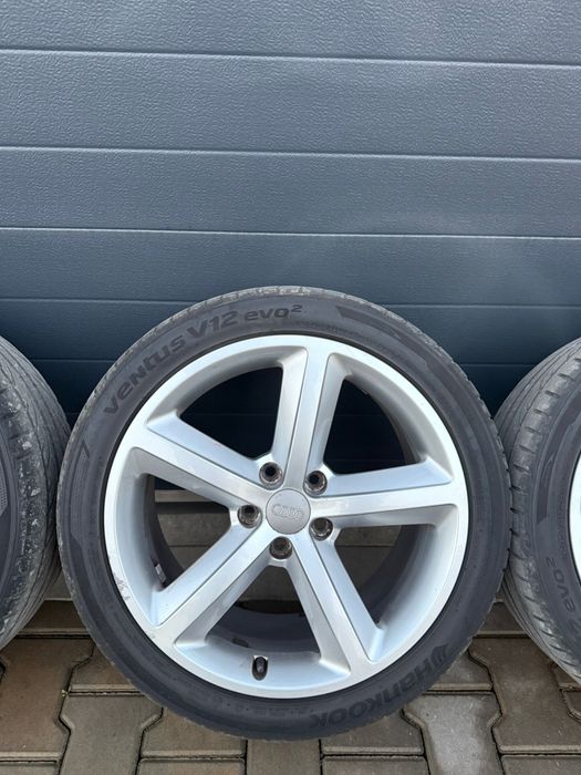 Jante aliaj originale Audi 18” + anvelope Hankook – set 4 buc