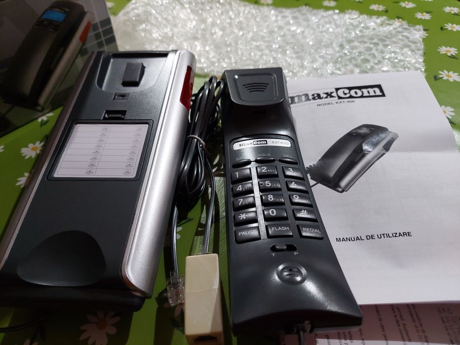 Telefon cu fir MaxCom KXT400, Grey