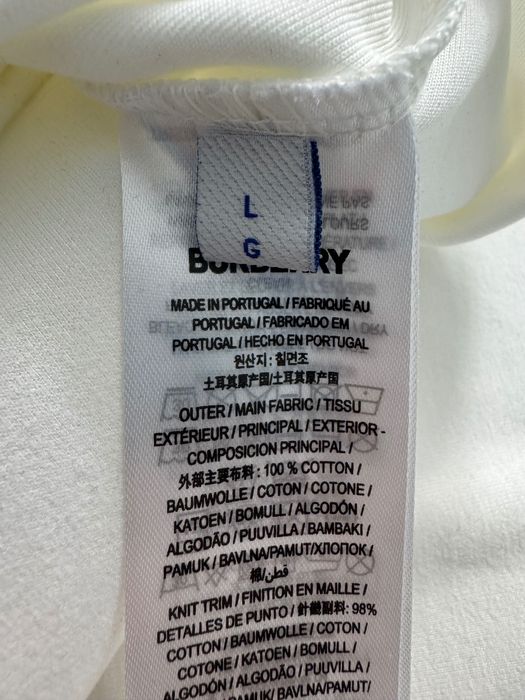 Burberry-Автентична чисто нова мъжка тениска номер Л