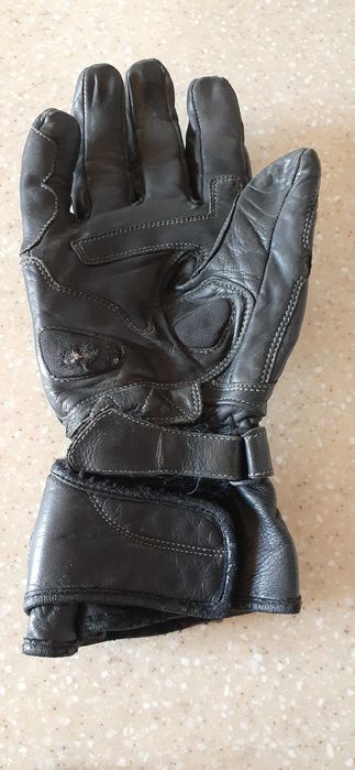 Мотоперчатки кожаные Tschul с карбоновой защитой