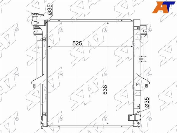 Радиатор Mitsubishi Pajero sport