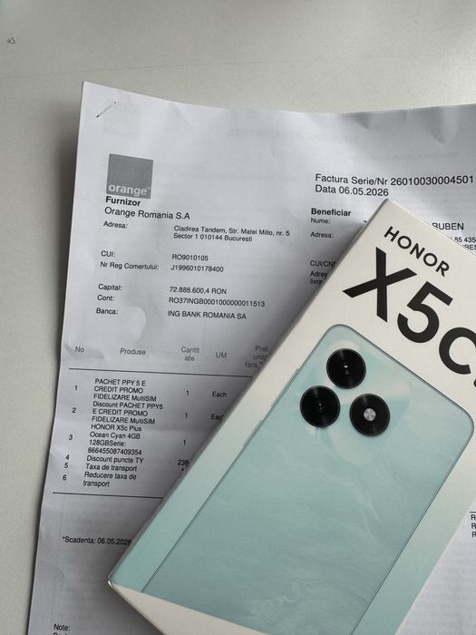vand Honor X5c plus 128 GB