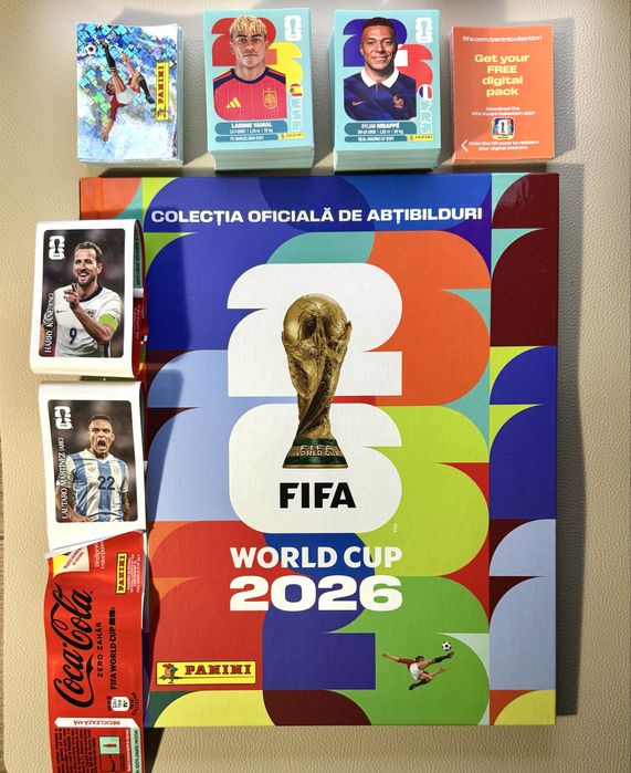 Vand Album Hardcover Panini World Cup 2026 + 627 de stickere fara dubluri - 750 lei