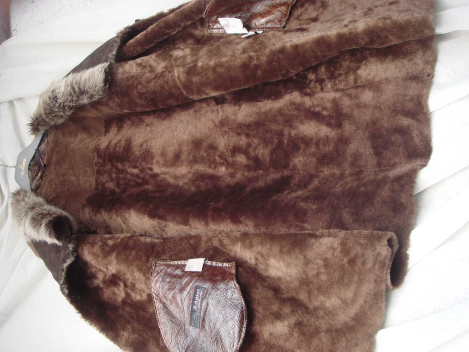 Дубленка Итальянская Мех Натуральный около 48 размер Отл Состояние
