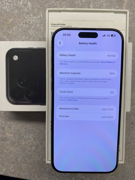 Iphne 16 Pro Max 512GB Black