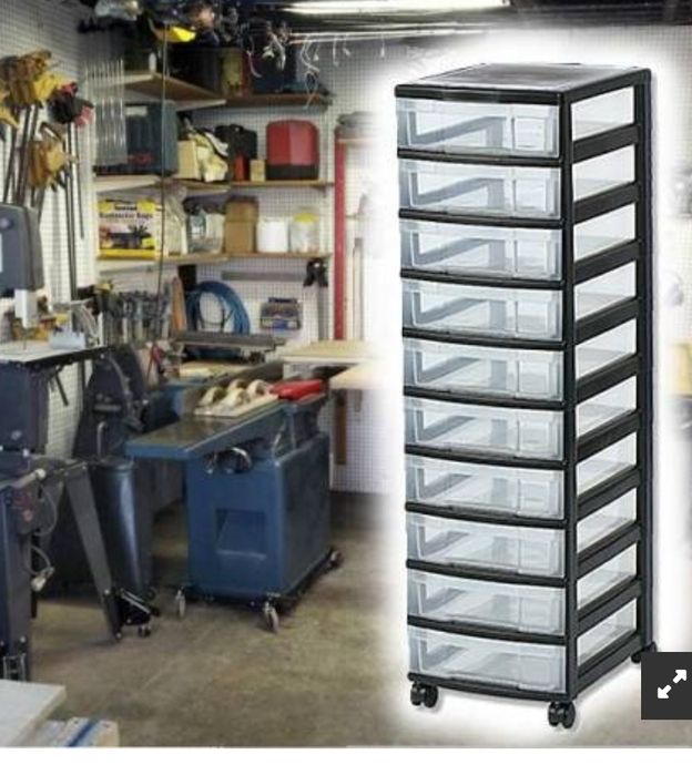 Контейнер за съхранение - 10 чекмеджета - PVC