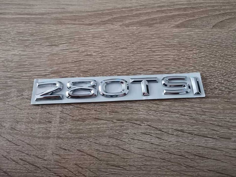 сребриста емблема надпис Volkswagen 280 TSI Фолксваген 280 ТСИ