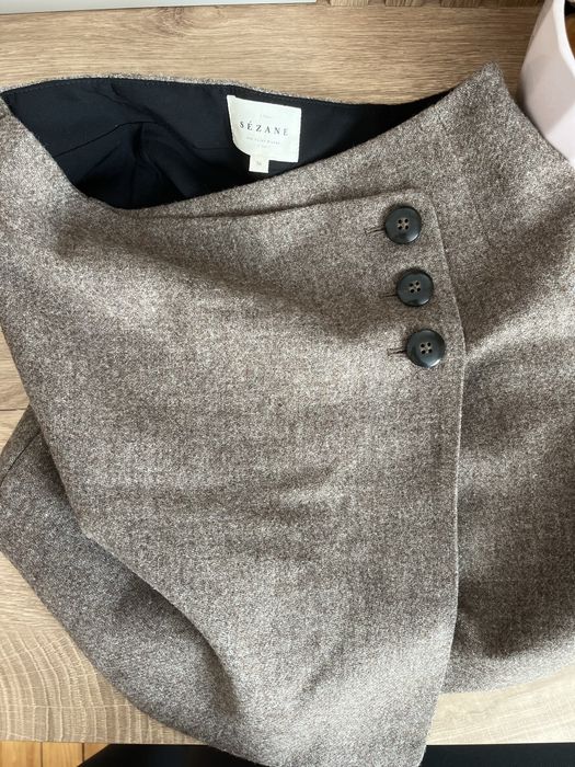 Кафява вълнена пола Sezane