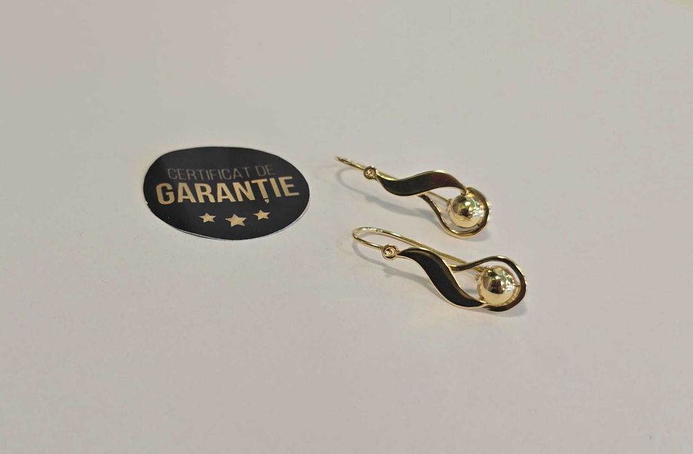 Cercei aur 14 K, 2.58 gr. (ECA 39 / b18286.1) – Garantie 2 ani