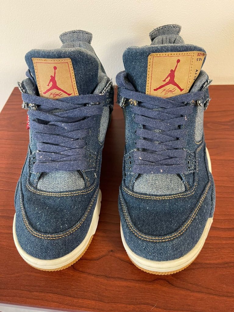 Jordan 4 retro levi's fashion denim