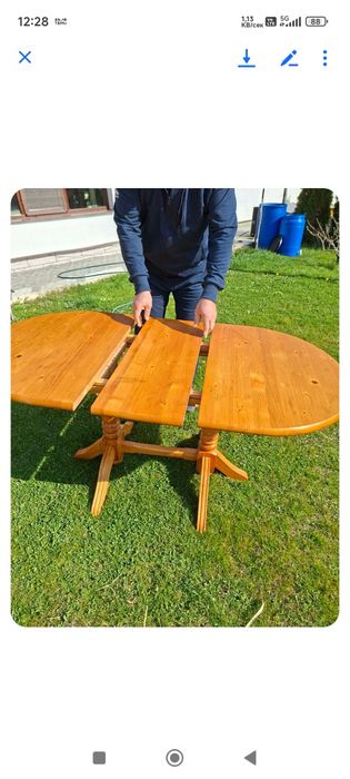 Дървена маса(чамова)