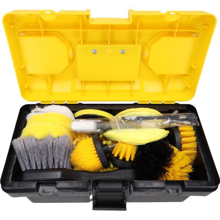 Set profesional pentru curatare auto detailing - 27 piese, perii, pens