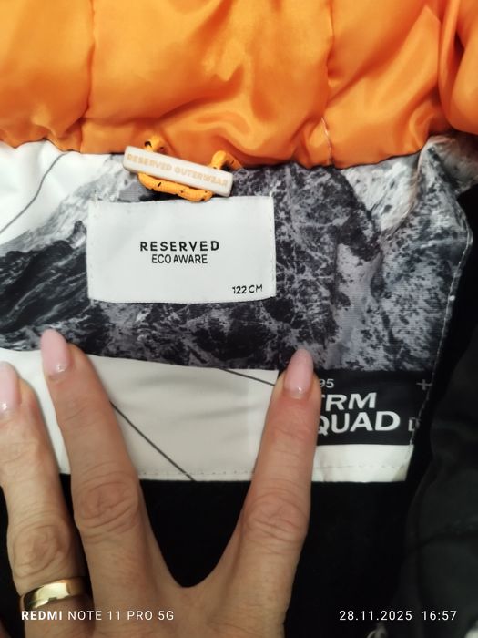 Geaca snowboard pentru copii mărimea 122-128