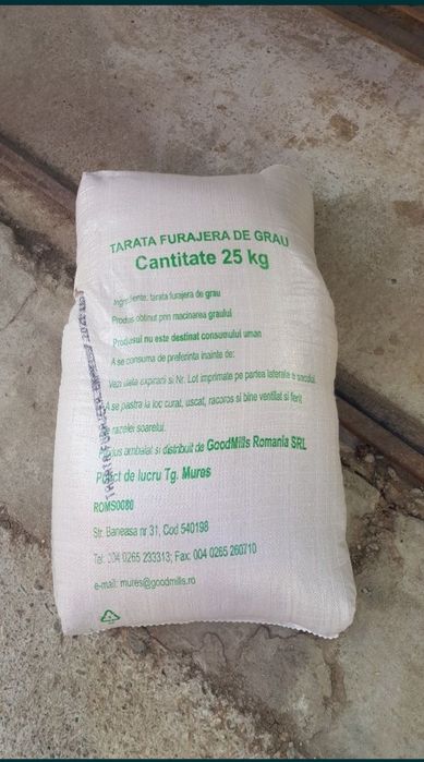 Tarata de grau sac 25 kg