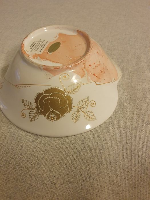 Set vază și bol ceramica Sarra Blu noi cu eticheta