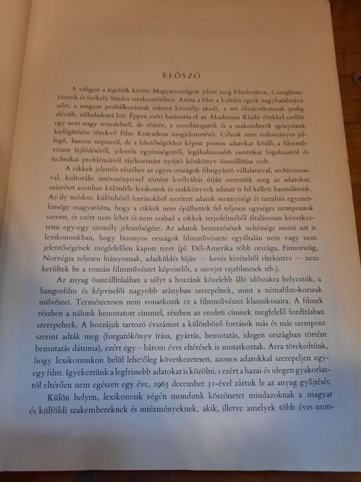 Lexicon  de filme in limba maghiara