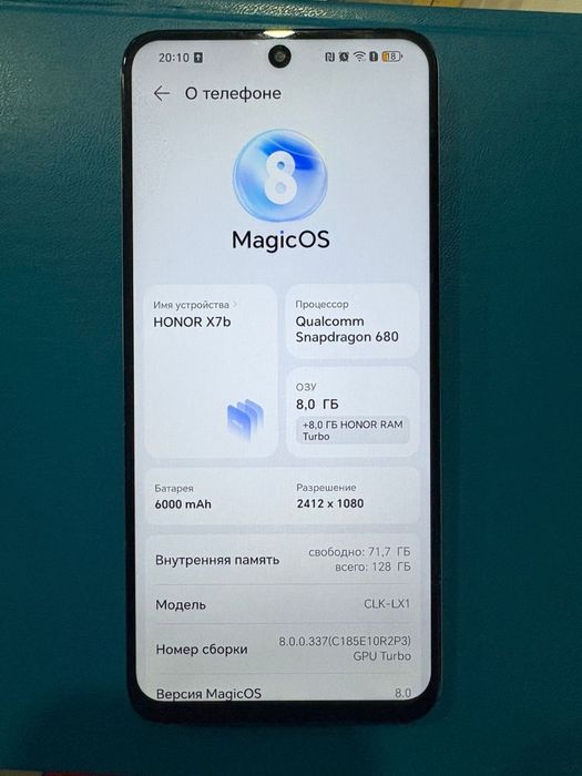 Honor x7b в хорошем состаяние