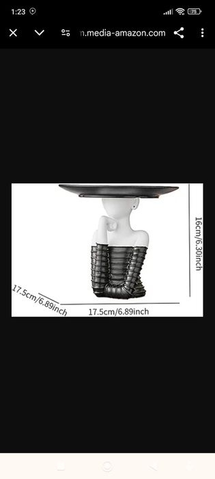 Статуя женщины с подставкой для хранения ключей, современное украшение