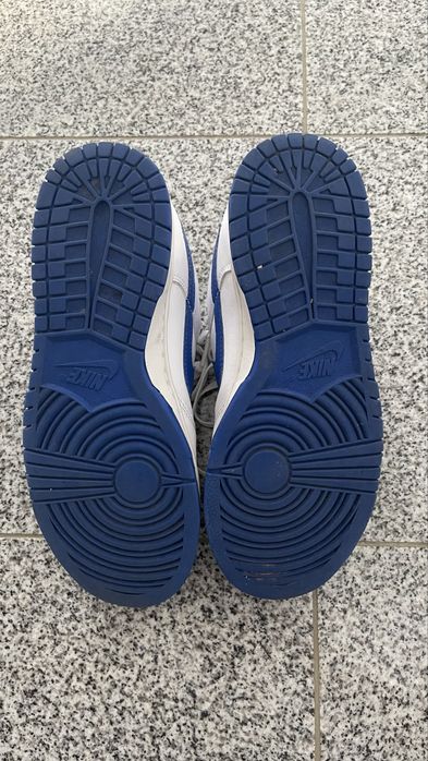 nike dunk low white/blue