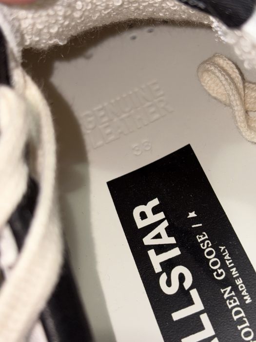 Golden Goose Ball star black white 38