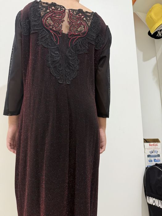 Турецкое вечернее платье с накидкой