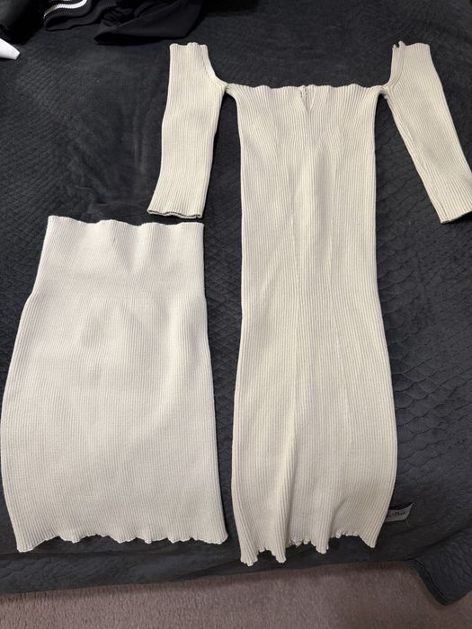 Alice evis рокля и пола бежов цвят