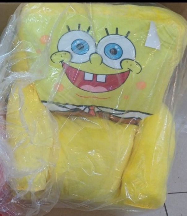 Плюшен фотьойл Спондж боб