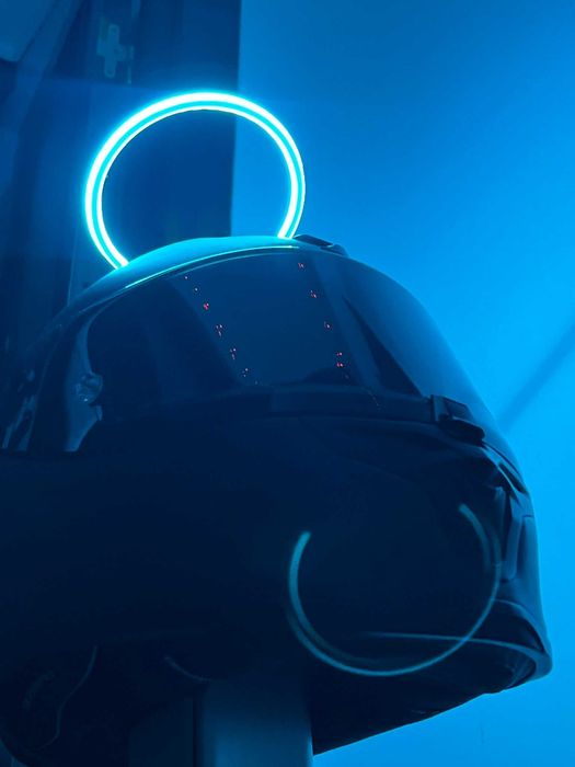 LED-uri decorative pentru cască moto, nefolosite, primite cadou