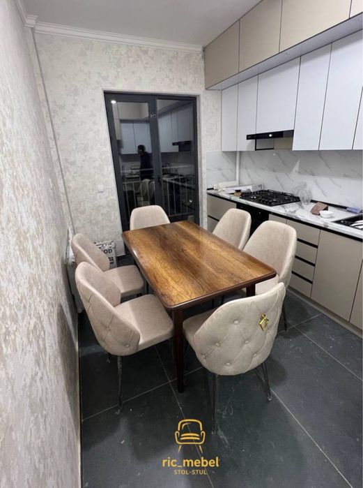 Stol stul kafe va oshxona uchun mojalangan