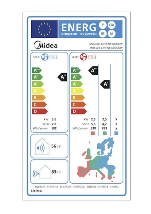 Aer Conditionat MONTAJ GRATUIT Midea 1200btu