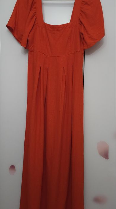 Rochie lunga in cu bumbac