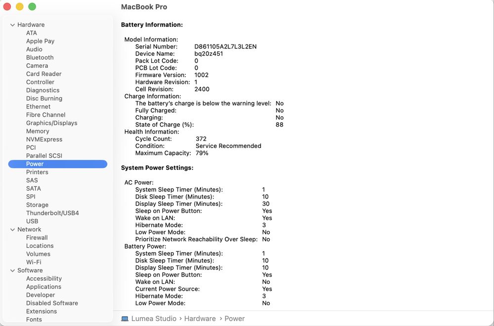 Macbook pro M1 13” 2020 16GB RAM 512SSD