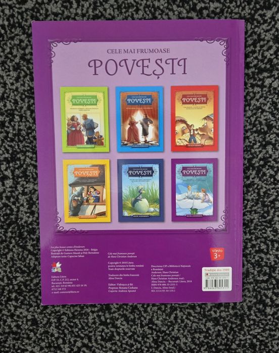 Set 2 Cărți de povești pt.copii +3ani - stare excelentă