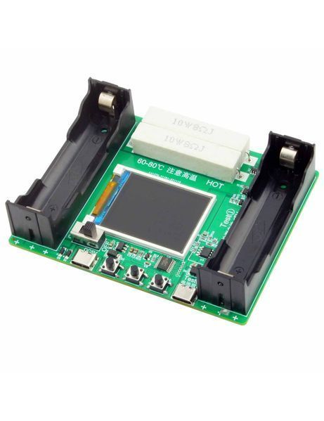 18650 Тестер за капацитет на батерия с дисплей - USB-C